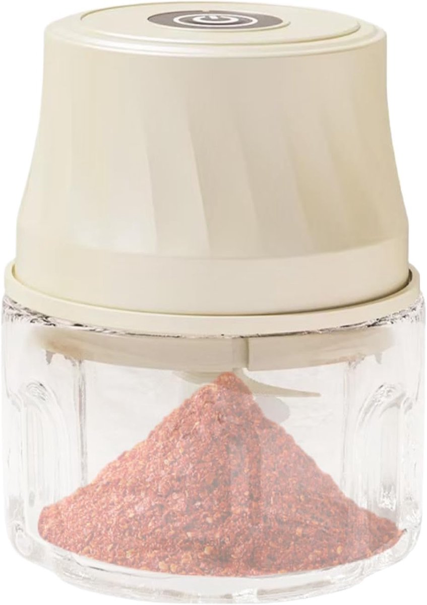 Mini Keukenmachine - Keukenapparaat Hakker - Snel Ingrediënten Snijden - Oplaadbaar Compact Design - 350ml Capaciteit - Zwart