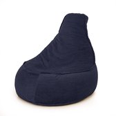 Parya Home - Stoel Zitzak Ribstof - Marine Blauw - Junior - Voor Binnen