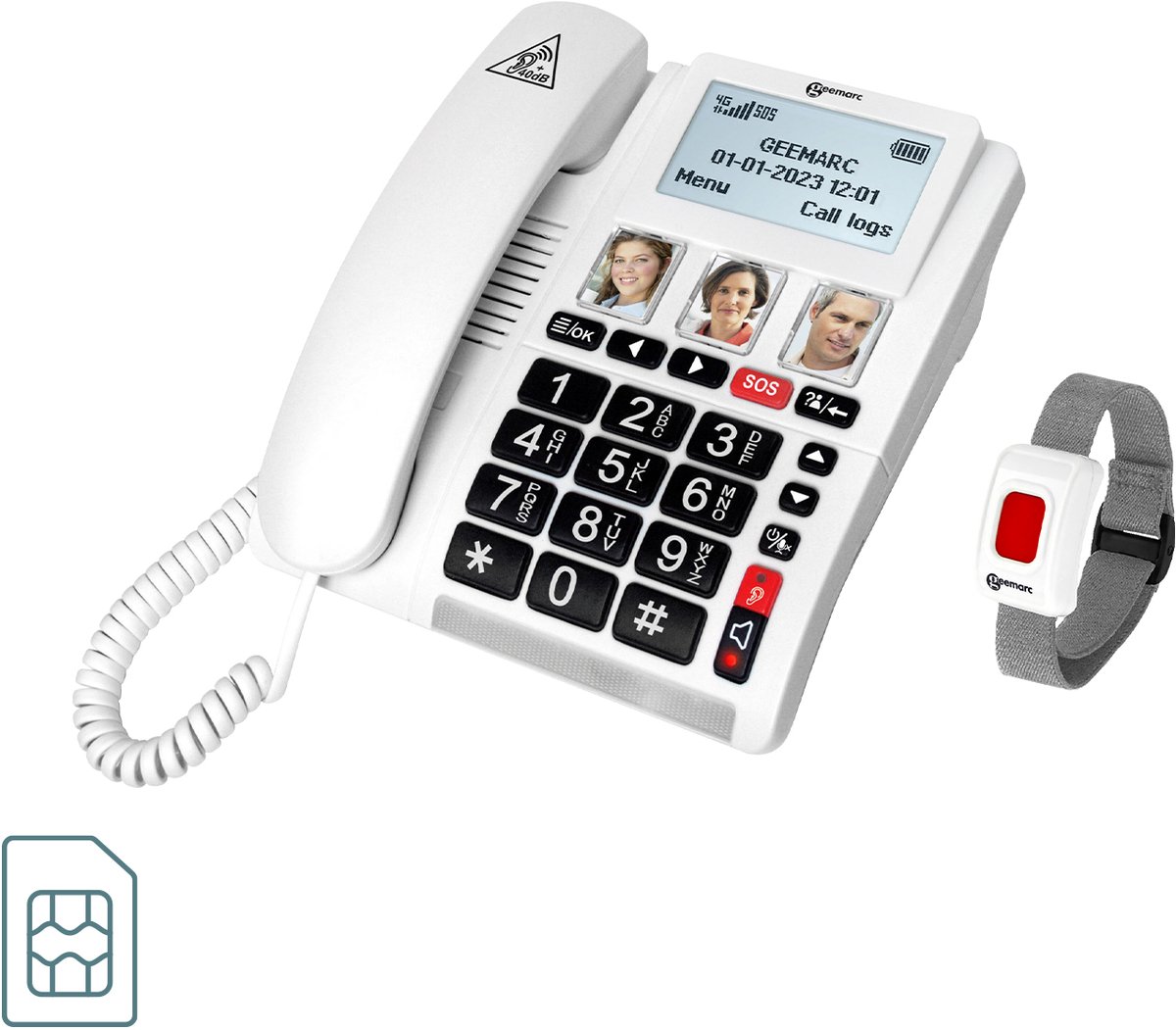 geemarc huistelefoon CL9000 voor simkaart