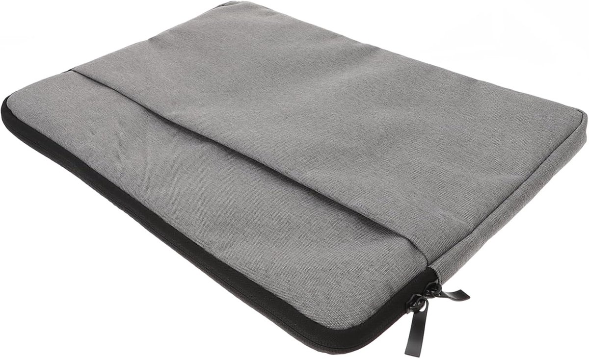 Laptoptas - Notebook tas - Veilig transport - Schokbestendig stof - 40x27.5x3 cm - Grijs