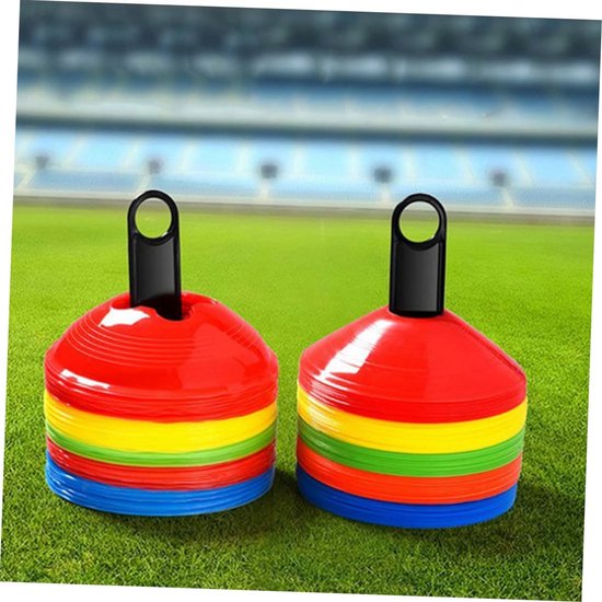 Kegel Houders - Markeer Schijven - Sport Training - Stabiel PP Materiaal - 21 x 9.3 cm - Zwart van Merkloos — afbeelding 2