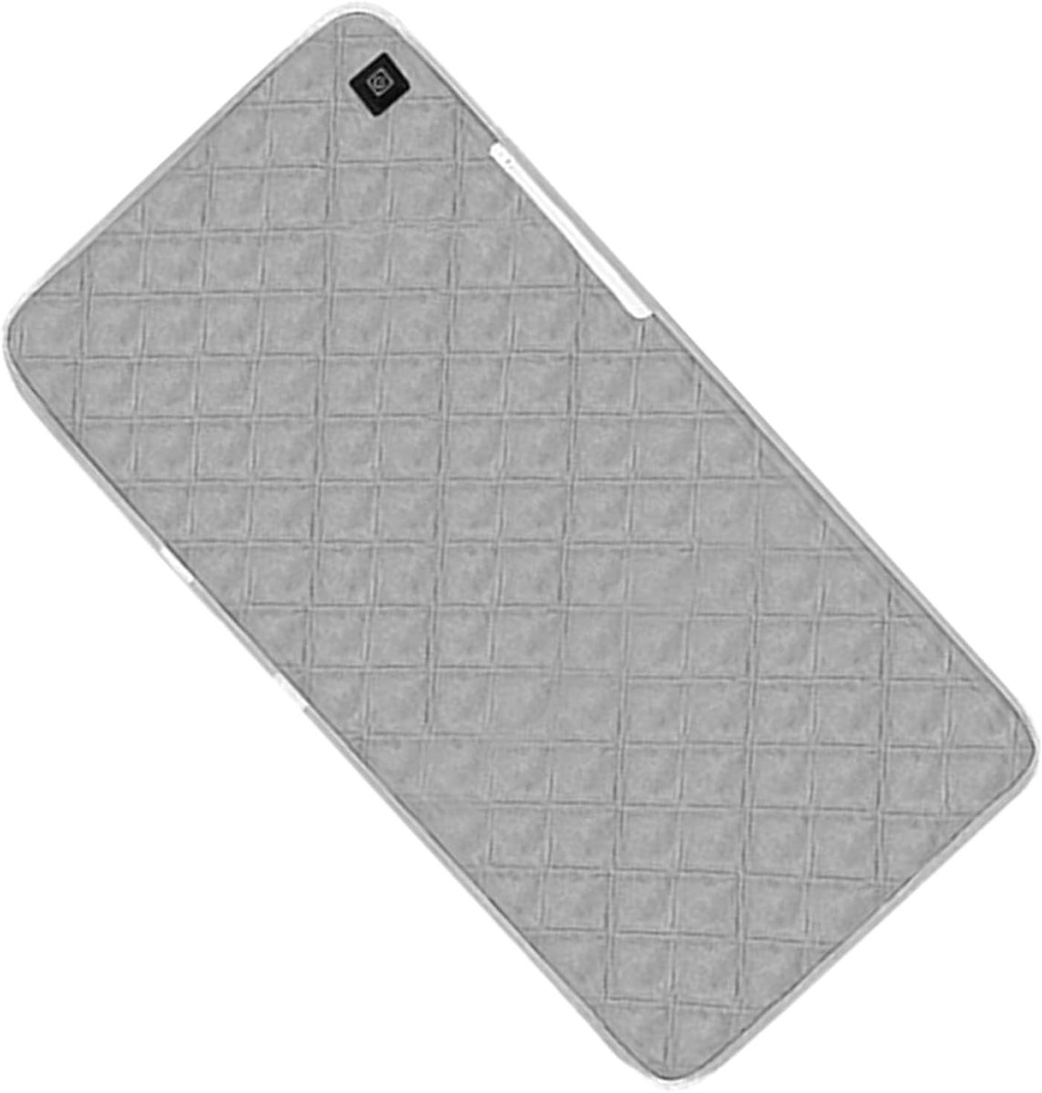 Verwarmd Stoelkussen - Draagbaar Zitkussen - Buiten Zitten - 3 Warmtestanden - 90x45 cm - Grijs
