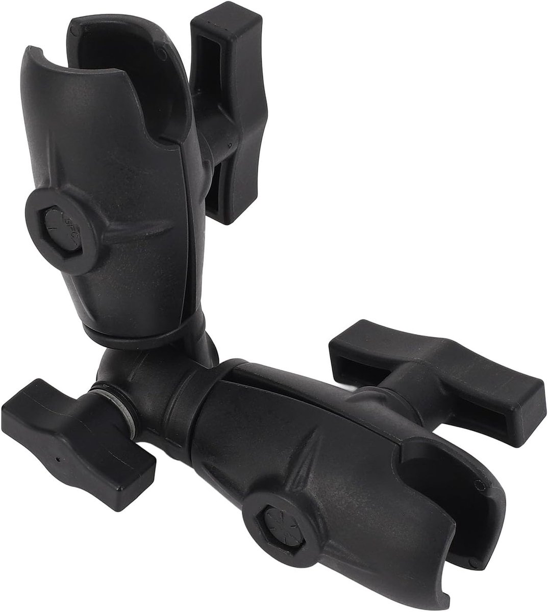 Draaibare Ratelarm - Verstelbare Arm - Apparaat Stabiliseren - Dubbele Socket Ontwerp - 206 cm Lengte - Zwart