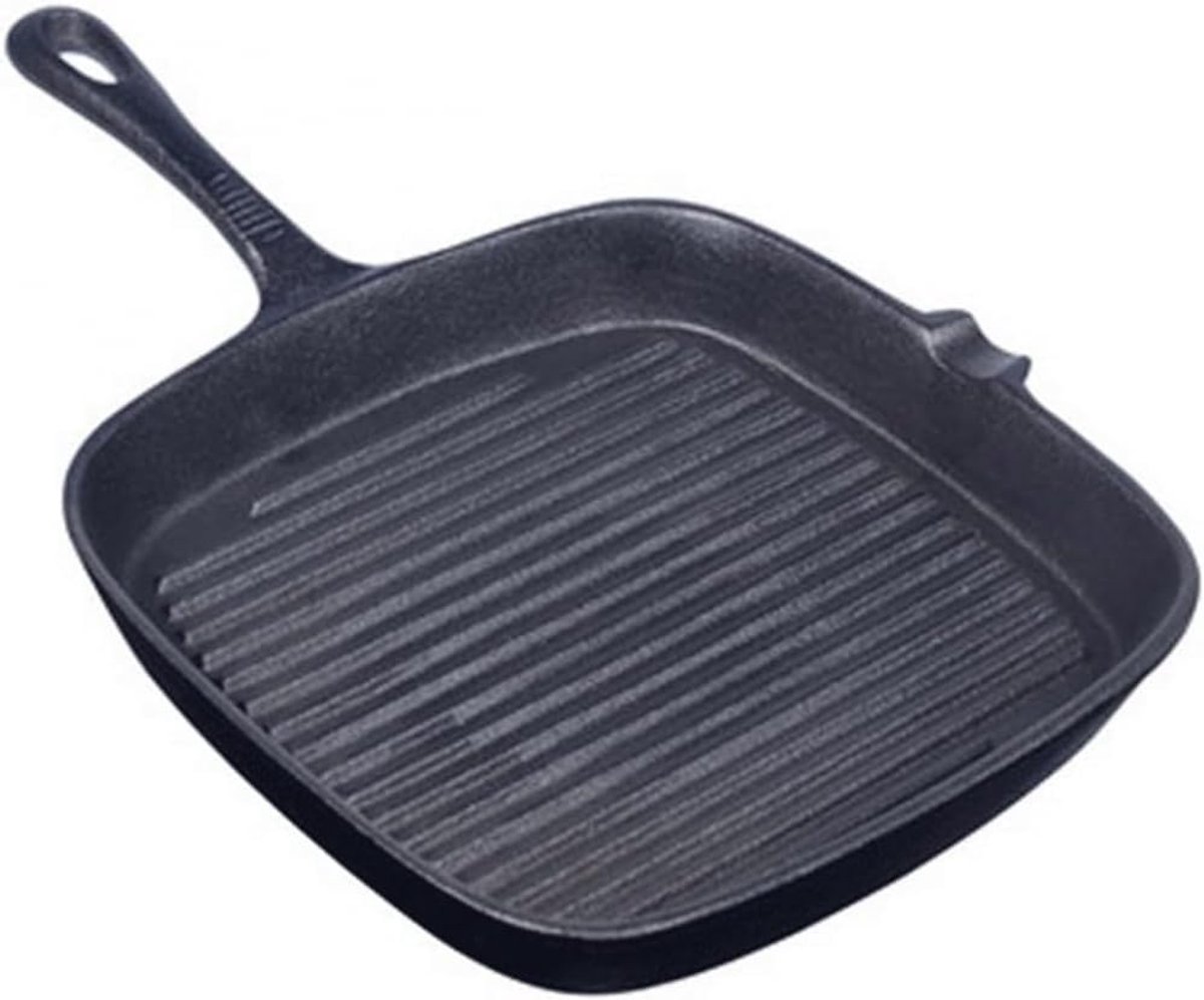Gietijzeren Koekenpan - Barbecue Pan - Steak Bakken - Keramische Binnenvoering - 24 Cm