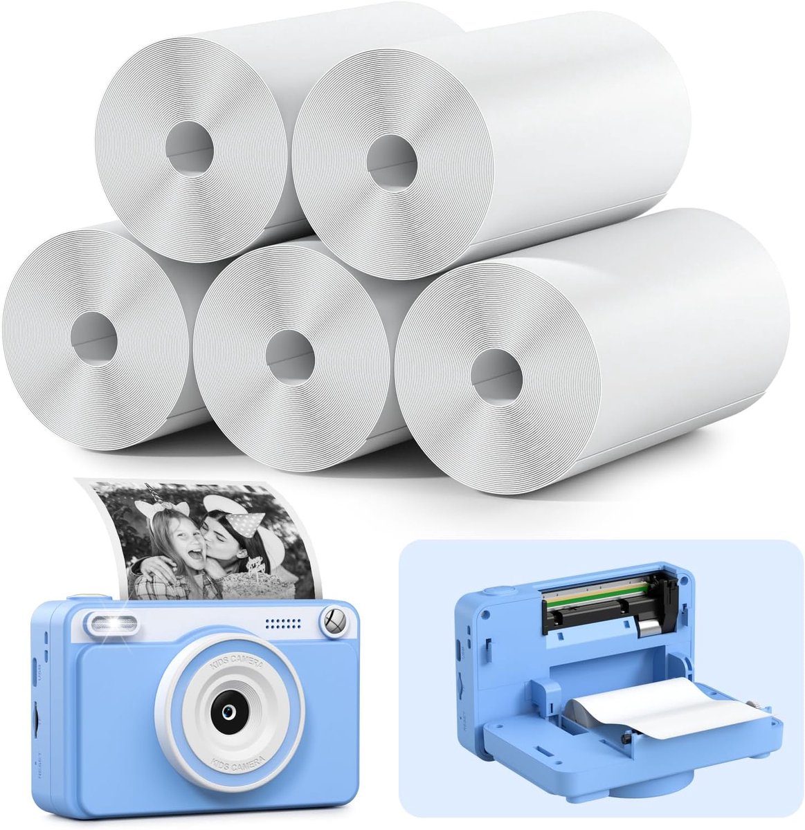 Printpapier Rollen - Navulpapier Camera - Direct Printen - 5 Rollen Set - 224 Inch Breedte
