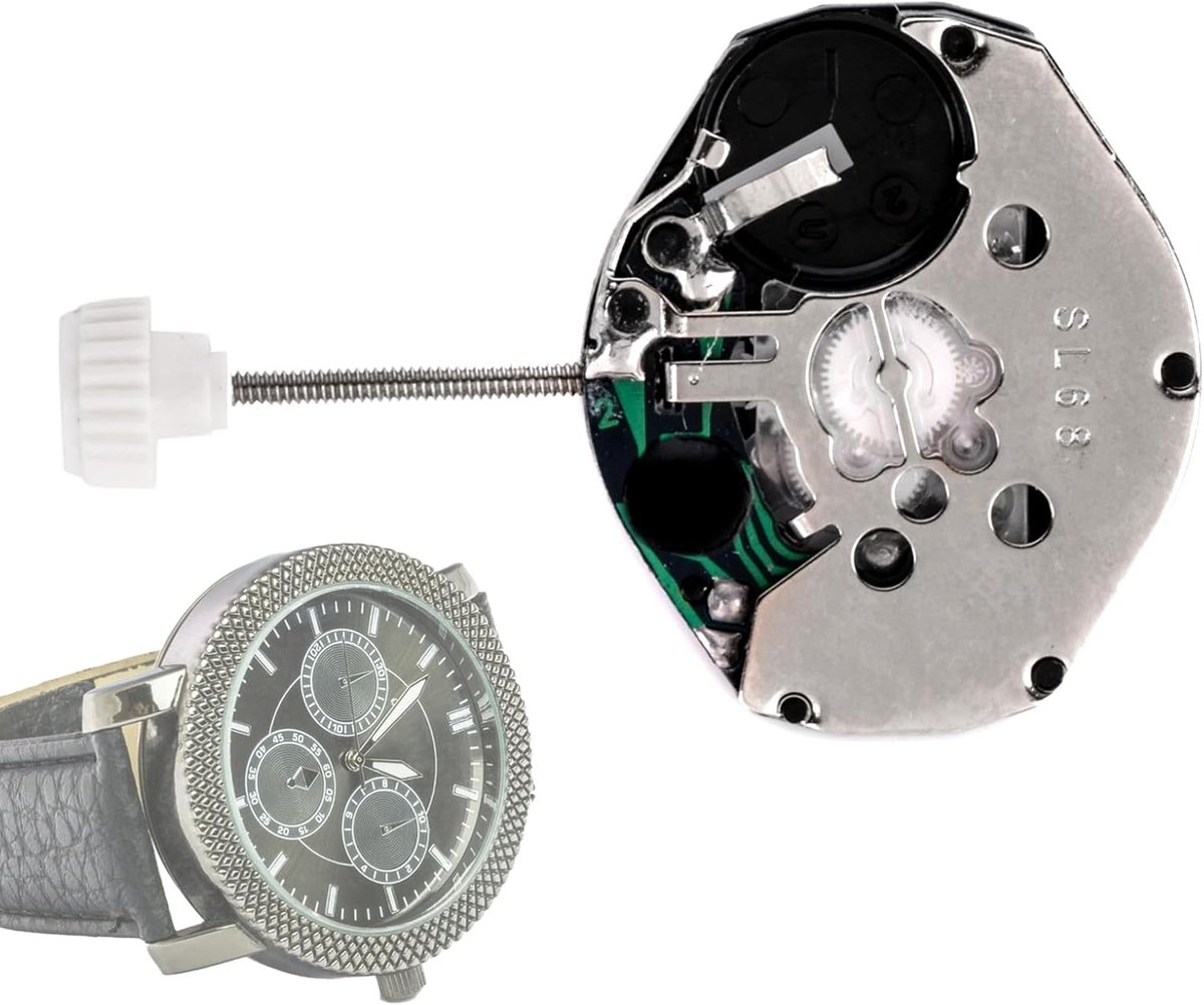 Uurwerk Onderdeel - Precisie Mechanisme - Horloge Reparatie - Praktisch Reserveonderdeel - 15.3x17.8mm - Zwart