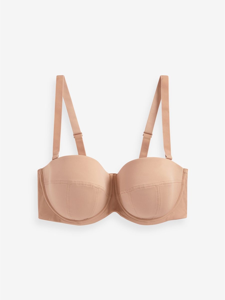 Next - Dames - F-K Ultimate Support licht gewatteerde multifunctionele strapless BH - Naturel