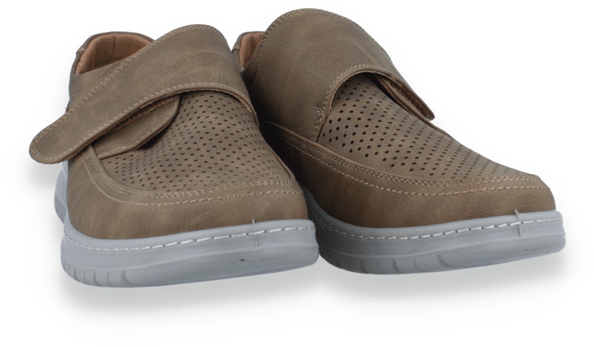 Mode-mania Heren Velcroschoen | Cognac | Maat: 43