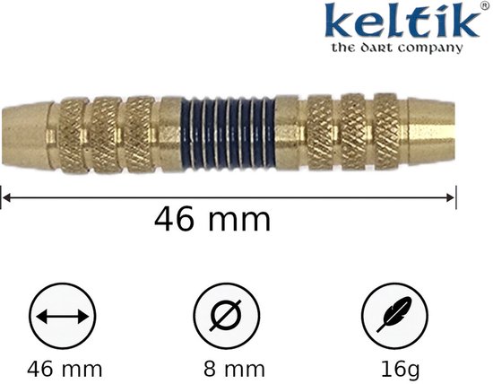 Softdart Soft Dart Pijlen Keltik Dragon Blue 16 g — afbeelding 4