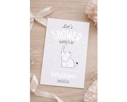 Babyshower uitnodigingen 8 stuks - invulkaarten - uitnodigingen - Babyshower - babyshower kaarten - Gender reveal - Kraamfeest - Babyshower uitnodigingen - Babyshower invites - FBS003