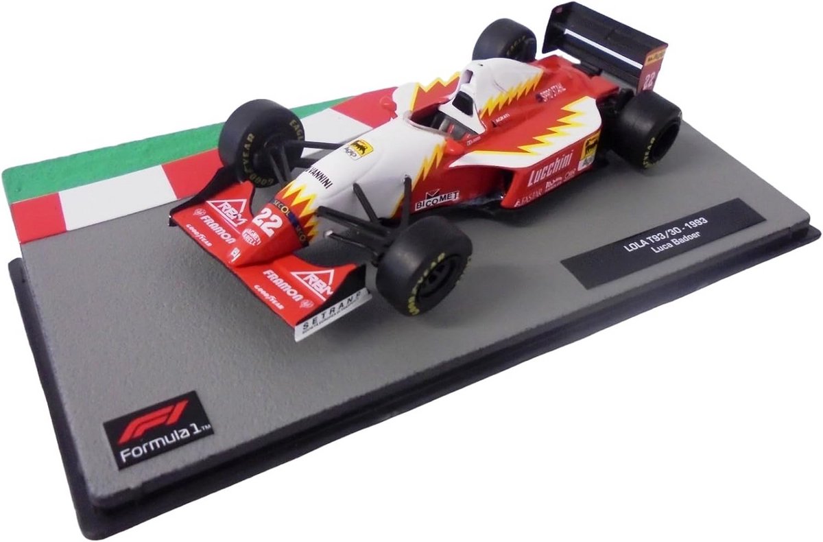 Formule 1 Miniatuurauto 1:43 - Lola T93/30 Luca Badoer 1993 - Model Auto