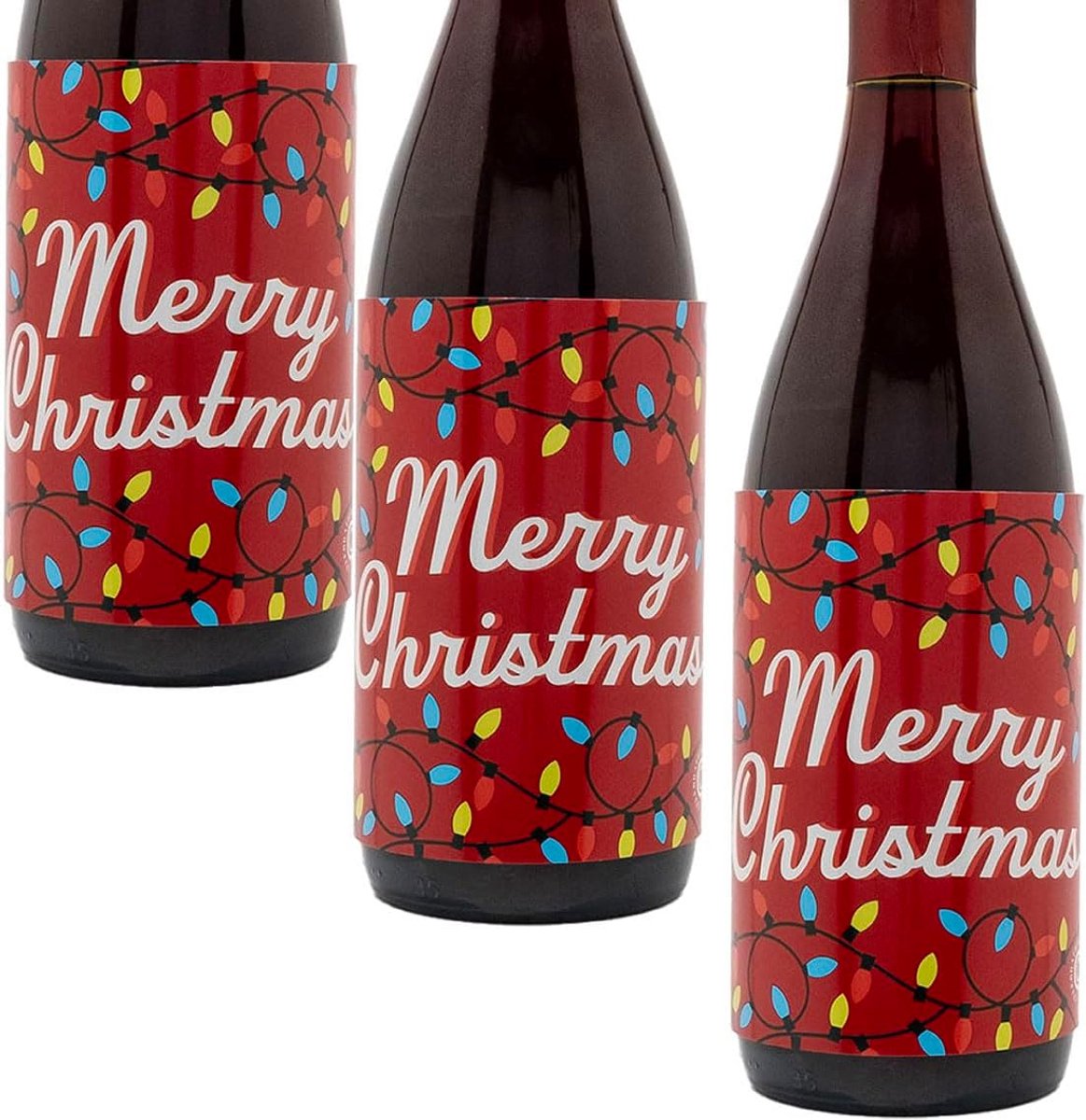 Aluminium Wijnfles Verpakking Manchetten Cadeau Decoratie voor Bedankjes & Feestdagen (Set van 3)