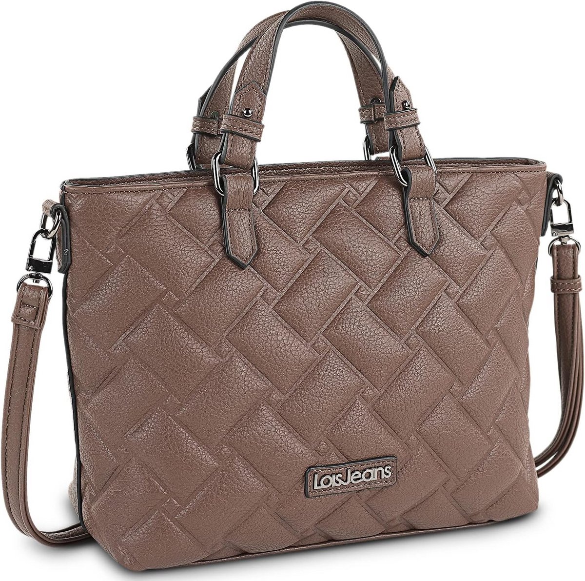 Elegante Dames Handtas Zwart Middelgroot
