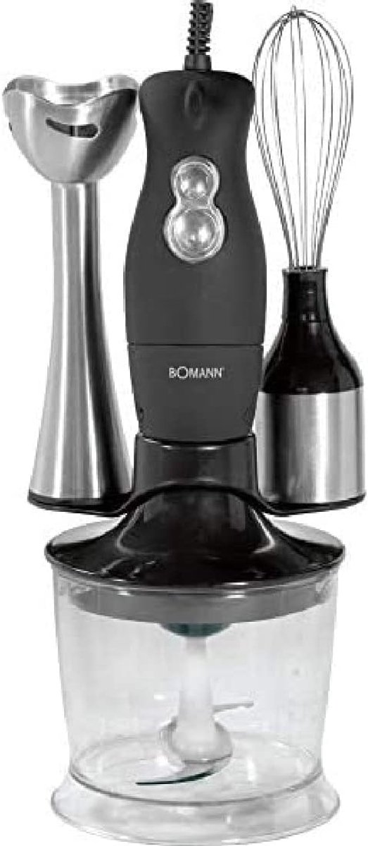 Krachtige Staafmixer Set met Hakmolen en Garde - 4-in-1 Keukenapparaat