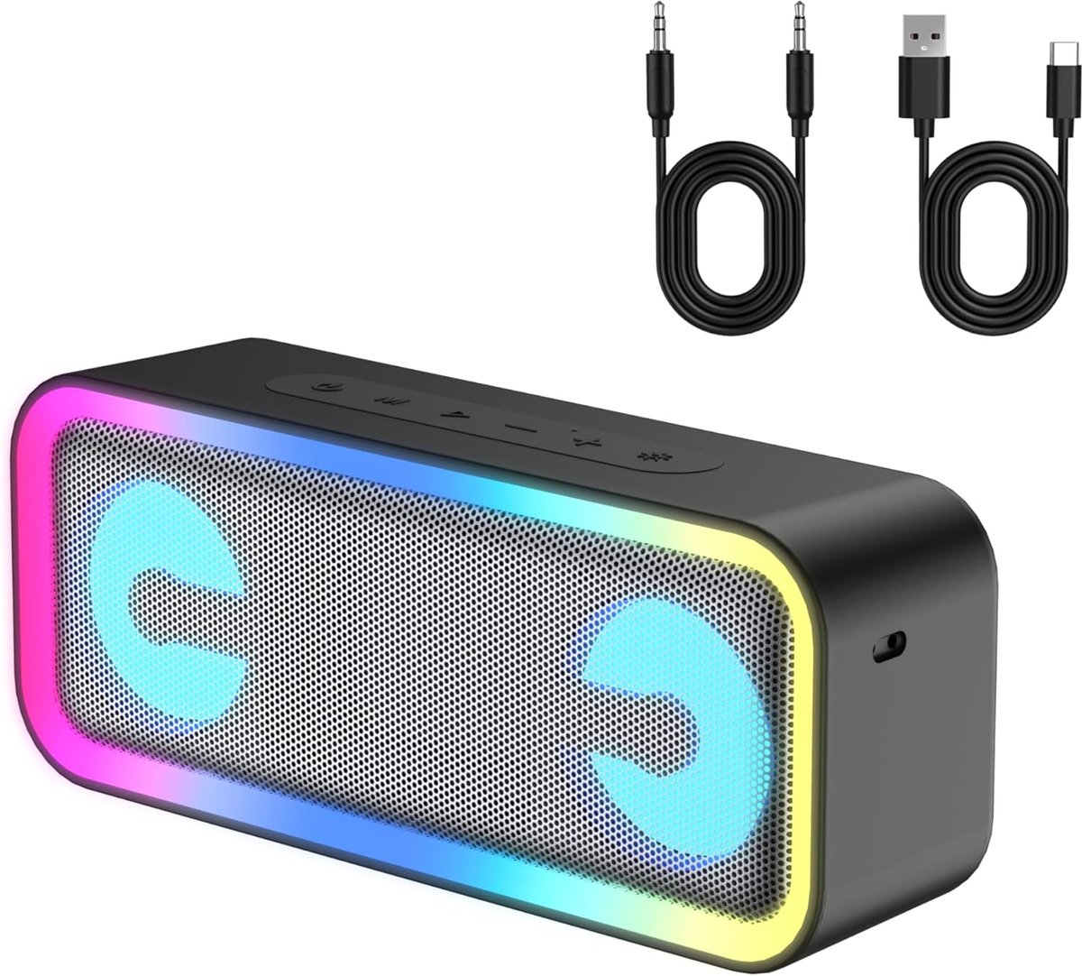 Waterdichte Draagbare Bluetooth Speaker met 24 Uur Speeltijd en Stereogeluid