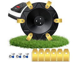Messenplaat + 12 accessoires voor robotmaaier - geschikt voor GARDENA Smart Sileno City 600 / 250 / 400 / 500 / Sileno City 250 / 400 / 500 / 600 - robotmaaier messenplaat grasmaaier draaiplateau
