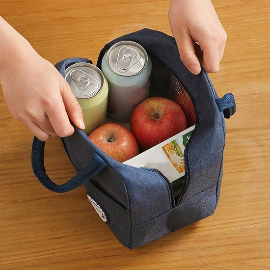 2x Geïsoleerde Lunchtas 7L - Kleine Koeltas Thermisch Opvouwbaar voor Lunch, Picknick, School en Werk — afbeelding 3