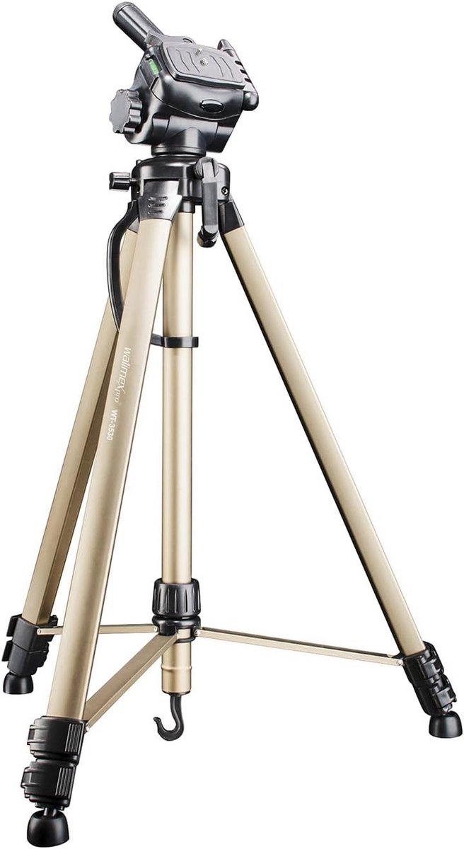 Basis Statief voor Camera (Tot 168 cm) met 3D Panoramische Kop en Draagtas