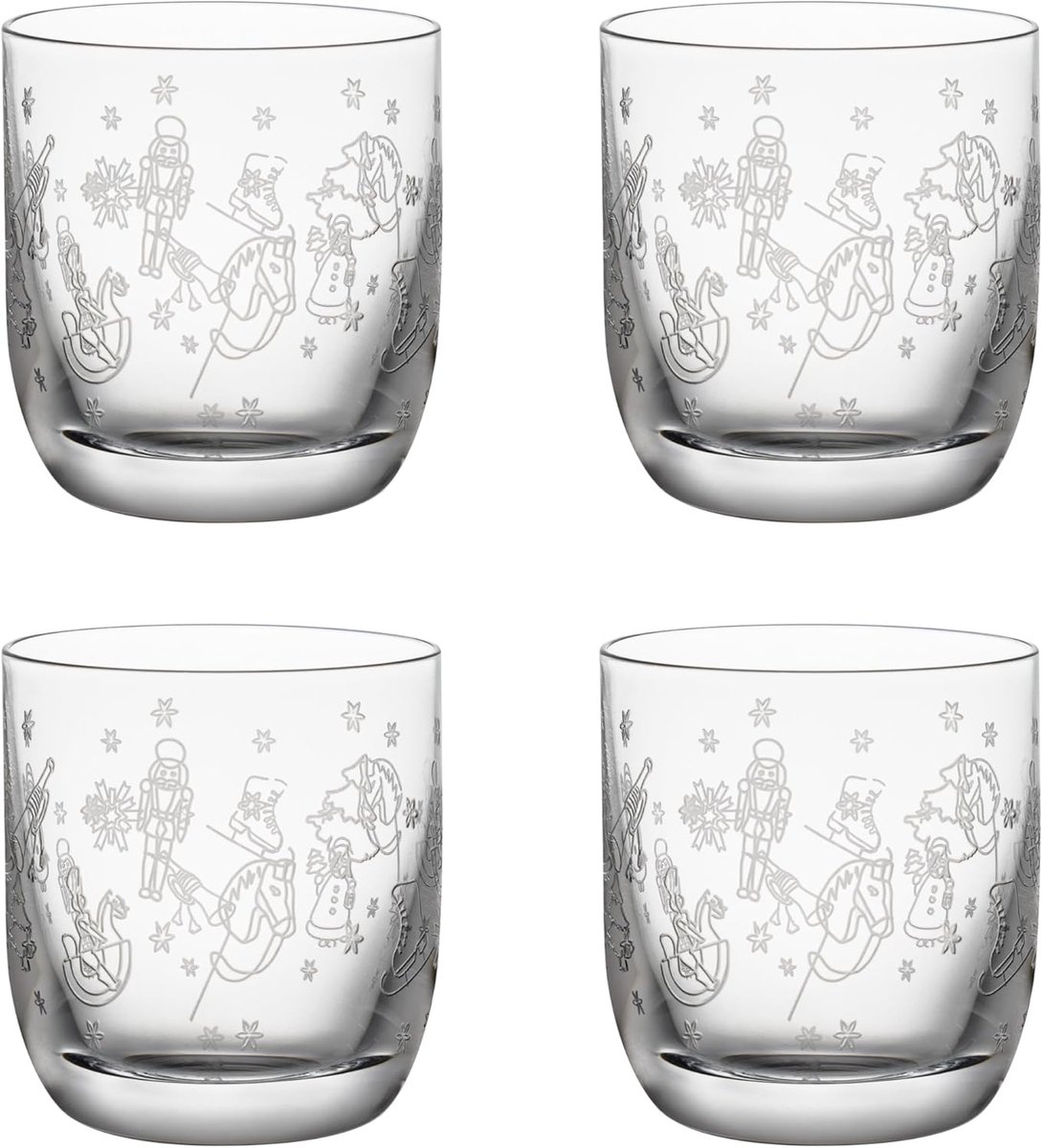 Set van 4 Glazen voor Shots of Likeur, 40 ml Inhoud