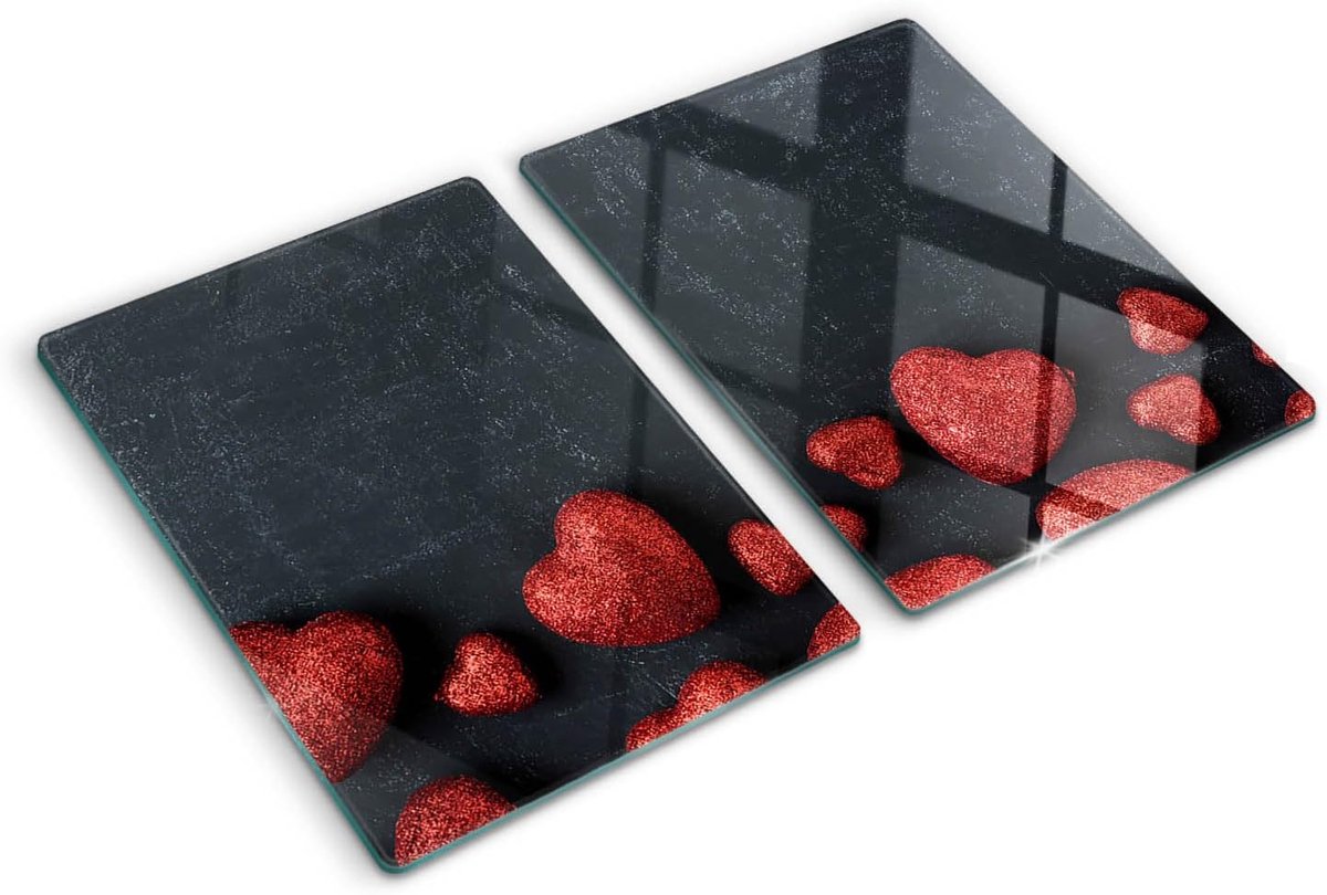 Grote Hittebestendige Glas Plaat 40x52 cm voor Kookplaat Deksel en Achterwand