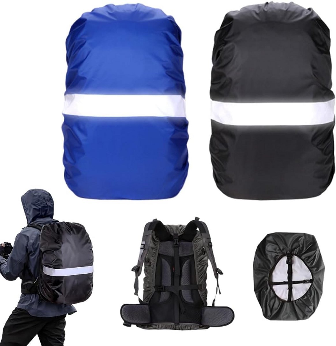 Waterdichte Regenhoes voor Rugzak (45L) - Fietsen en Wandelen