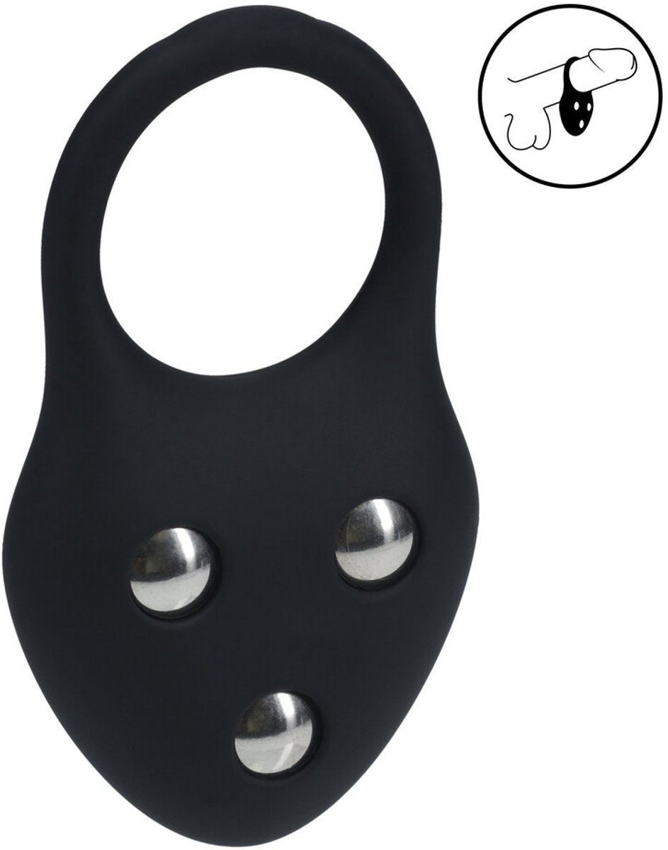 Silicone Training Cockring - L - Black