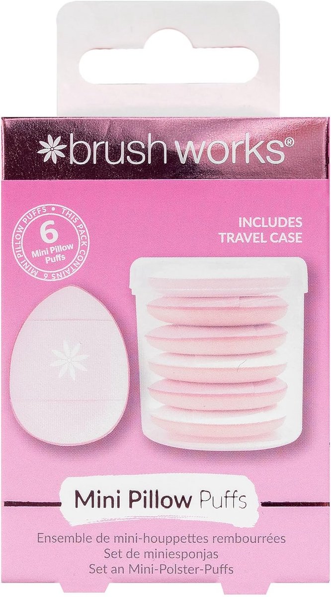Mini Make-up Sponges - 6 Stuks Cushion Puffs voor Foundation en Concealer