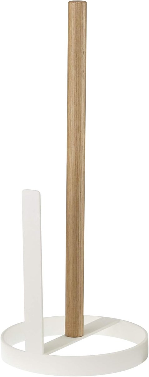 Ronde Keukenrolhouder Wit - Stijlvol en Modern Design