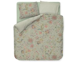 Pip Studio Mumbai Morning dekbedovertrek - Lits-Jumeaux - 240 x 200/220 cm - Licht groen