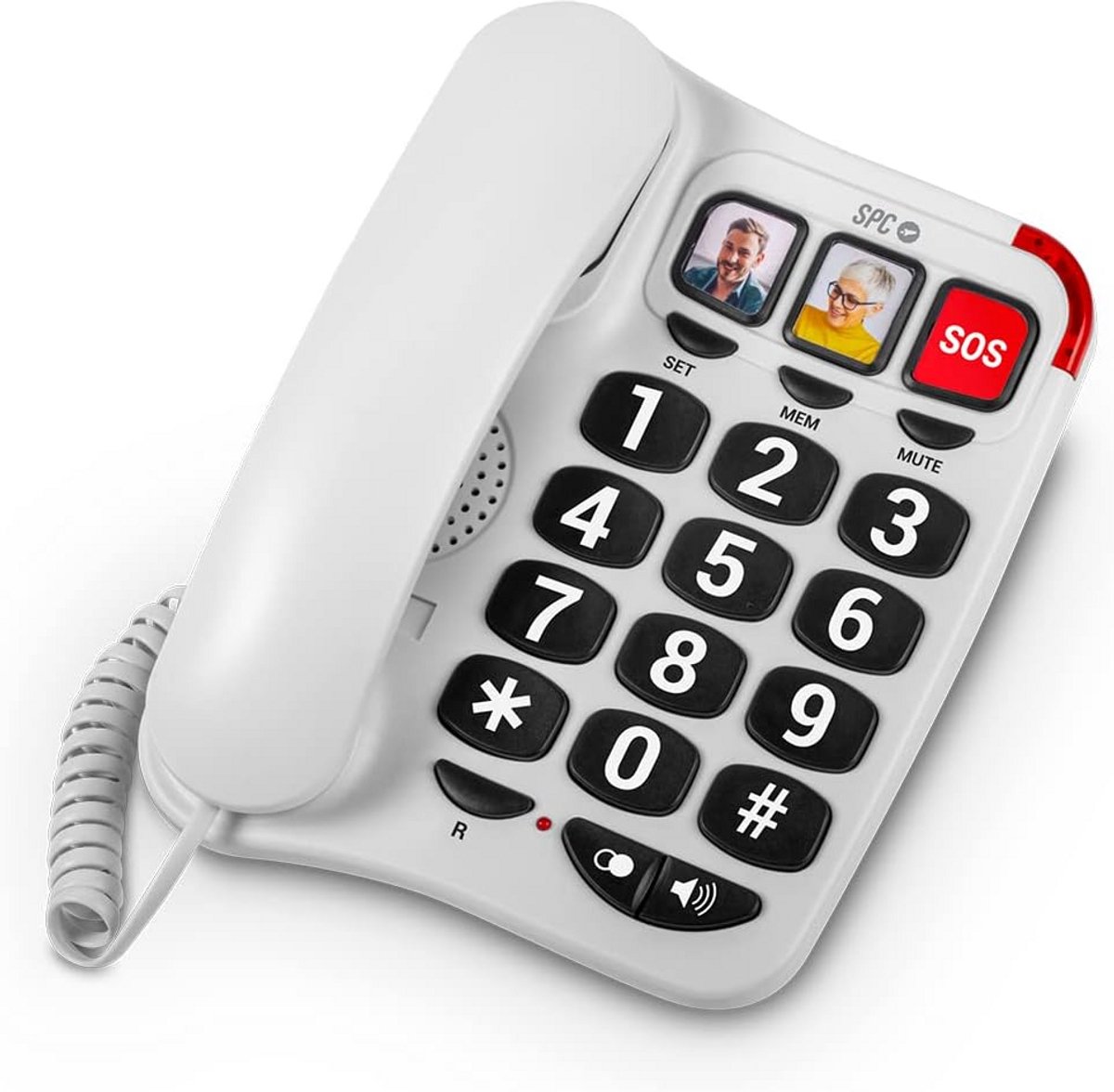 Vaste Telefoon voor Senioren met Extra Grote Toetsen, 3 Fototoetsen en Zeer Hoog Volume