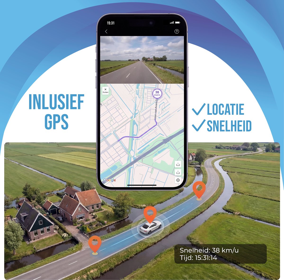 Senzo Dashcam - Voor Auto - 4K Ultra HD - Voor & Achter - Wifi & GPS - Nachtzicht - G-Sensor - Met Parkeerbewaking - Met App - 64GB – foto 8