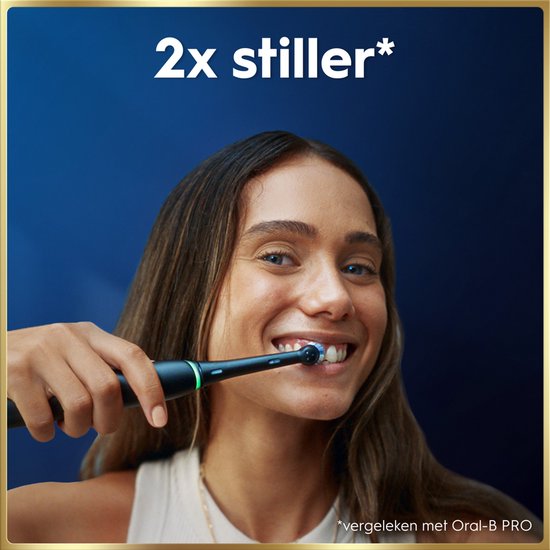 Oral-B iO 9N Elektrische Tandenborstel - Zwart - inclusief Oplaadreisetui en Opzetborstelhouder en extra Opzetborstel