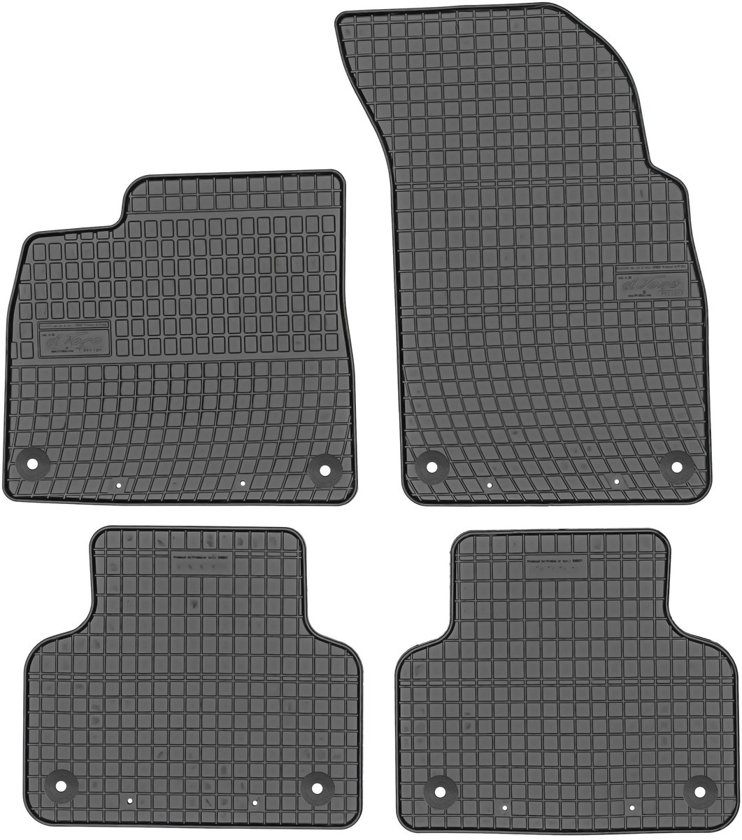 FROGUM Audi Q7 II - Rubbermat Zwart - Voor en Achter - Op Maat Gemaakt