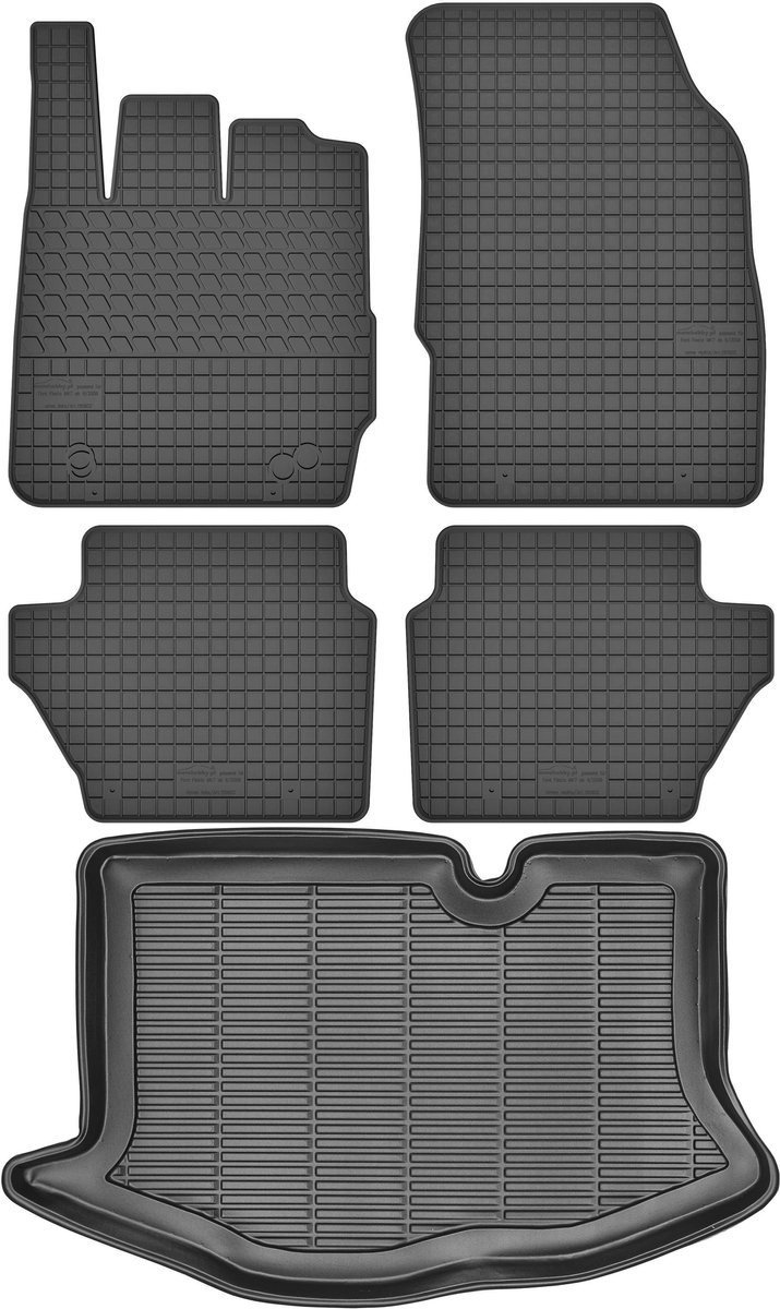 Max-Dywanik - Ford Fiesta MK7 - Bagažemat en Automatten - 2008-2017 - Zonder Stopper