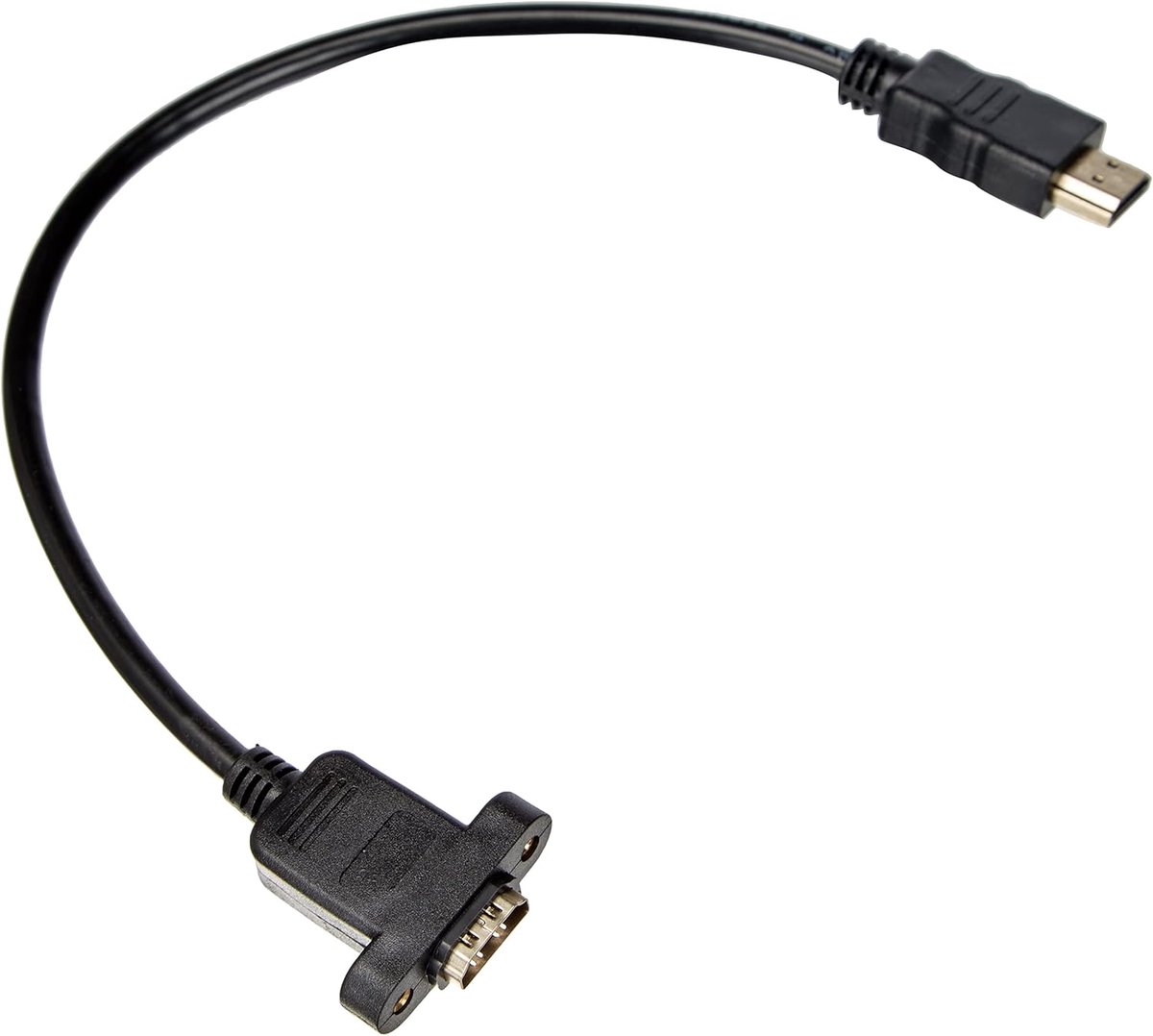 HDMI Verlengkabel 35 cm met Paneelmontage - Duurzame HDMI Adapter voor Inbouw