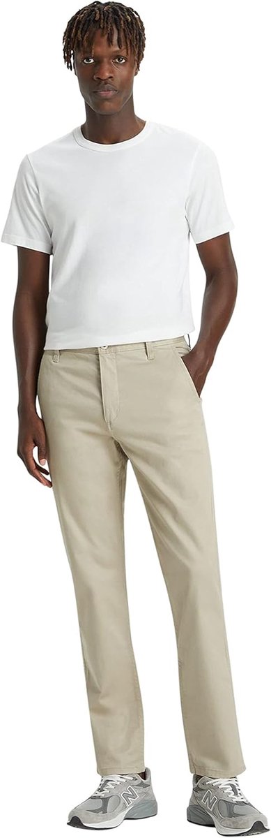 Heren Chino Broek Alpha Slim Fit Stretch Katoen