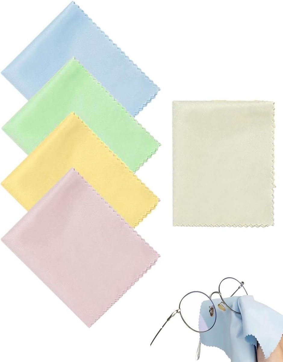 10x Microvezeldoekjes voor Bril, Scherm & Lens – Streeploos Schoonmaken (15x18 cm)