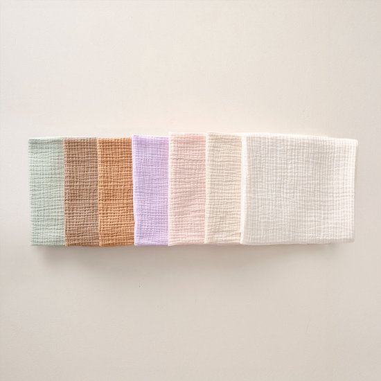 Mousseline lakens voor kinderen 70x140 cm | Wit ✔️ Petite Amélie