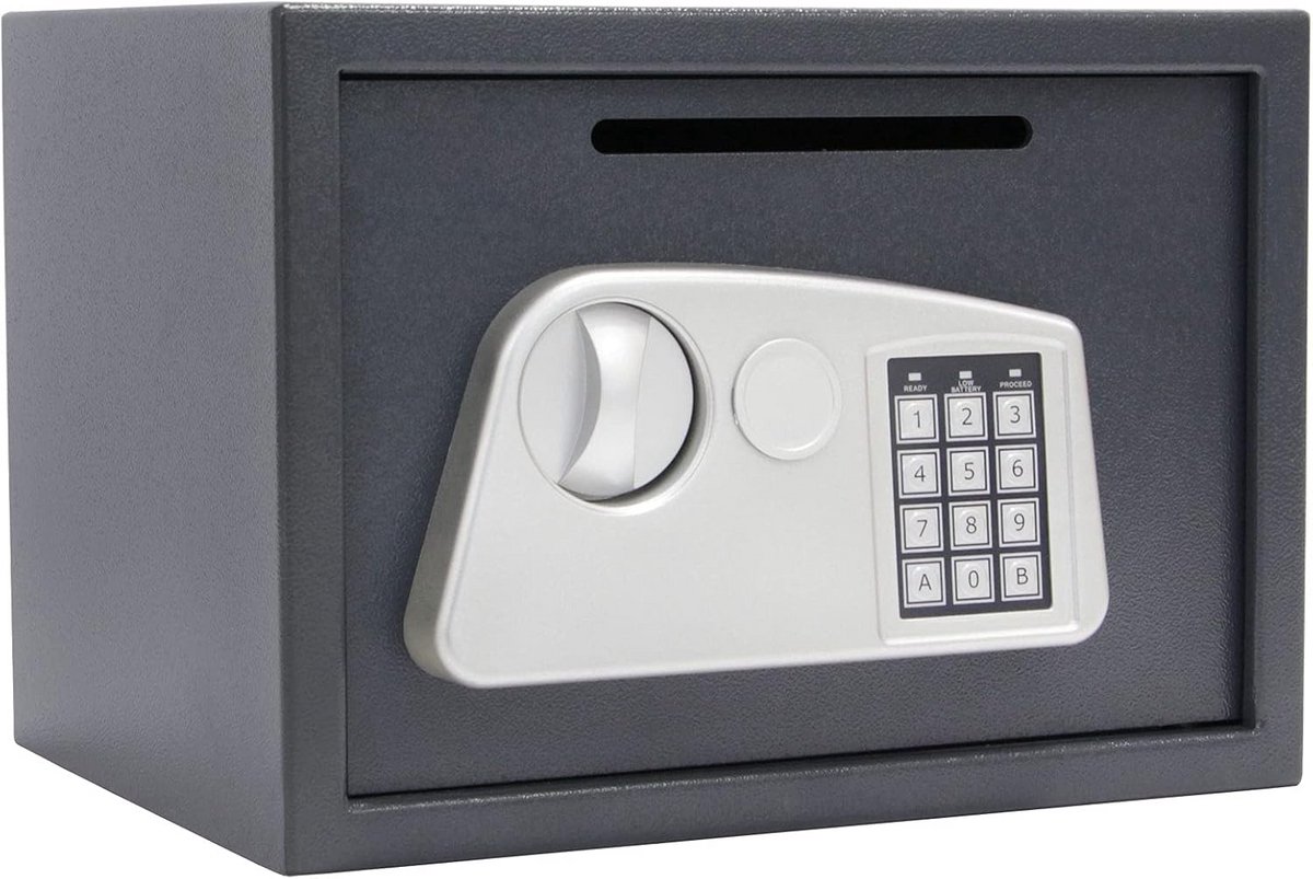 Afstortkluis met Elektronisch Slot en Noodopening - Stalen Beveiligingskluis