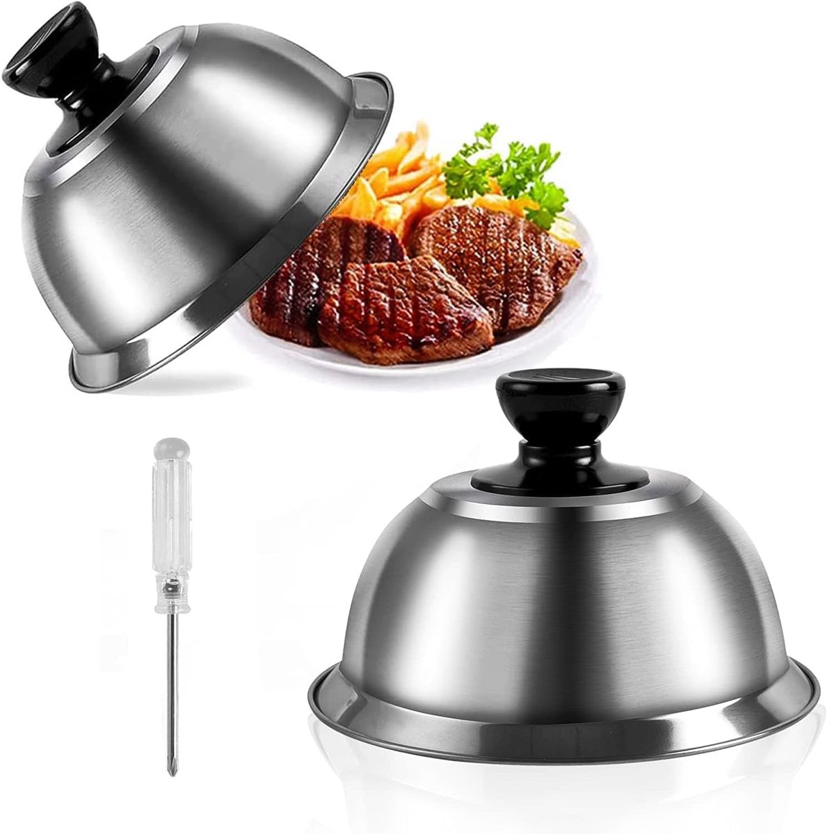 2 Stuks Professionele Hamburger Hoezen - Rond Broodje Formaat 16x9 cm