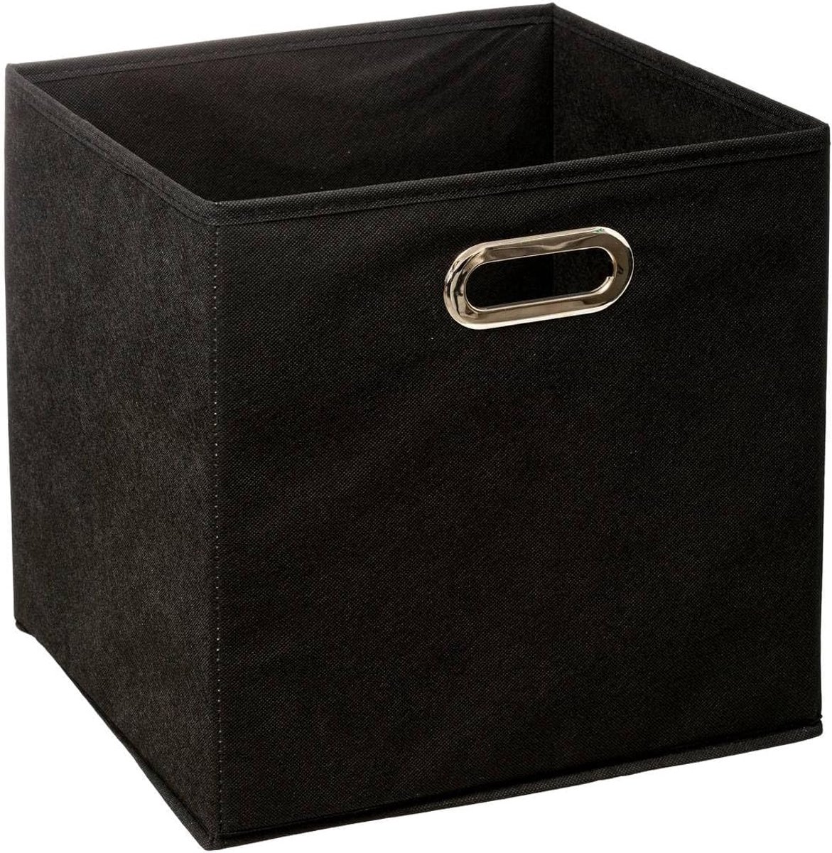 Opbergbox Kubus Zwart 31x31x31 cm - Stevige Opbergdoos