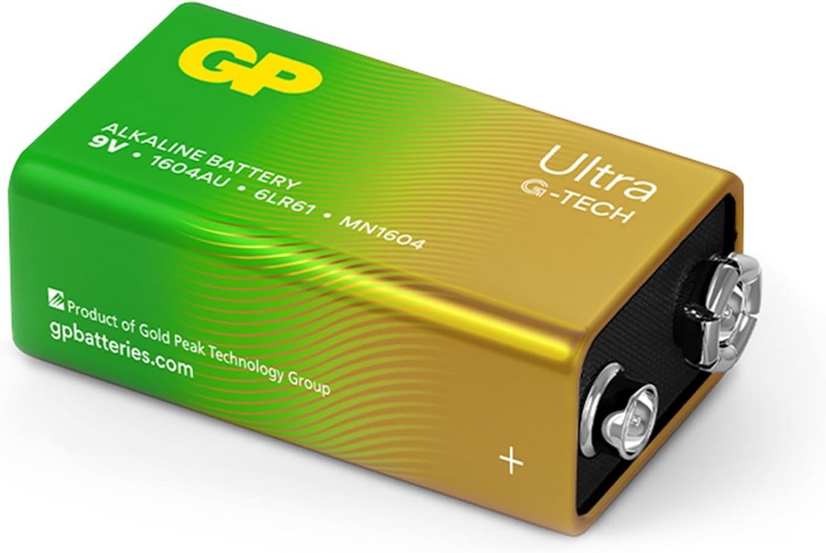 Krachtige 9V Batterij Alkaline voor Langdurig Gebruik