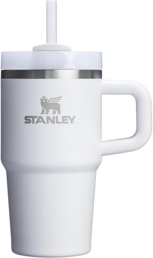 Tumbler STANLEY Quencher H2.0 20 oz – Frost | Gobelet à boire en acier inoxydable avec poignée et paille | Couvercle Flowstate 3 positions | Tasse de voyage | Porte-gobelet Compatible | Isolé & Sans BPA