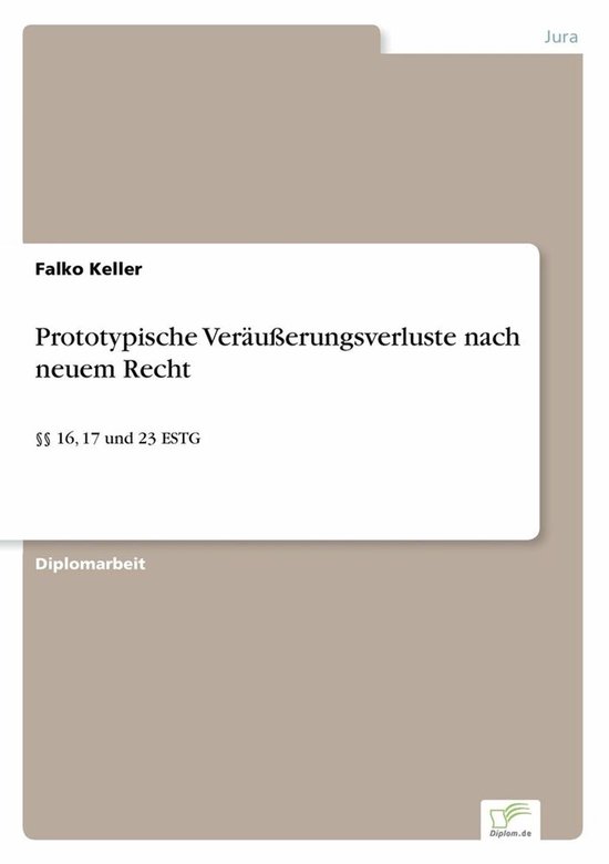 Prototypische Veräußerungsverluste nach neuem Recht - cover
