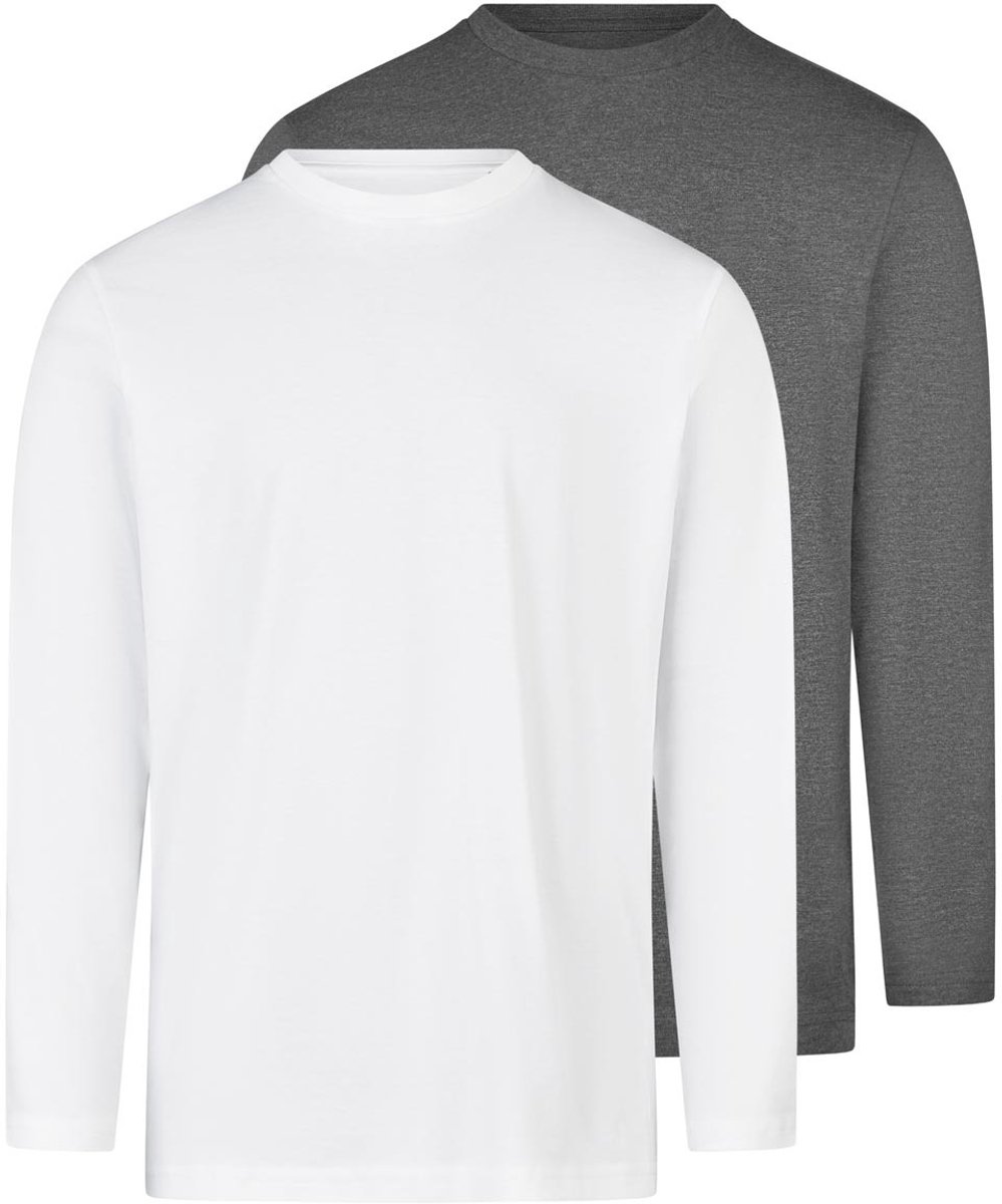 RAGMAN Heren longsleeve 2 pack Basic