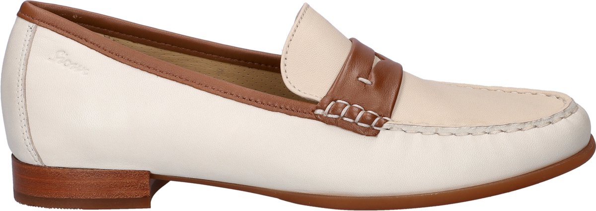Sioux - ROSIKENA-700 - Instappers - Kleur: Wit/beige - Maat: 42