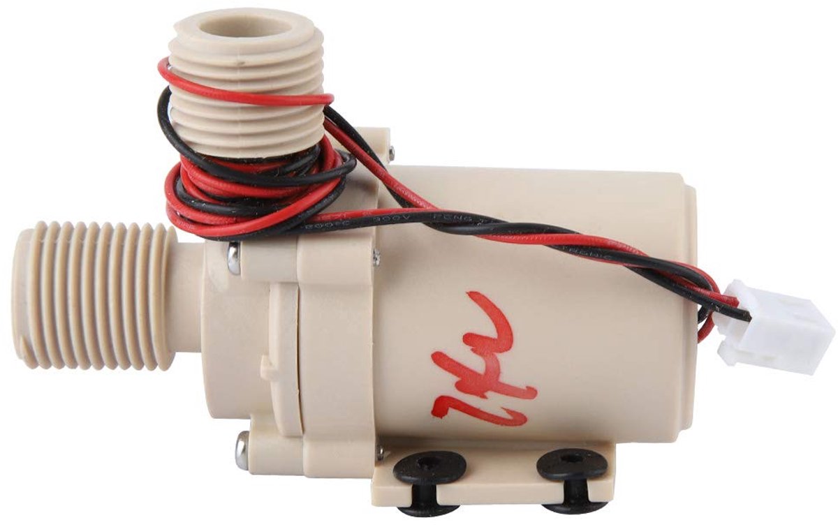 24V Zonne-energie Watercirculatiepomp - Borstelloze Motor - 8L/min Stroomsnelheid