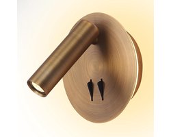 Wall Mount Reading Light for Bed - Backlight Night Wall Lamp - Hardwired Sconce with Switch - Adjustable Wall Sconce Surface Mount - LED Wall Lighting for Bedroom Bedside Lamps (Bronze)