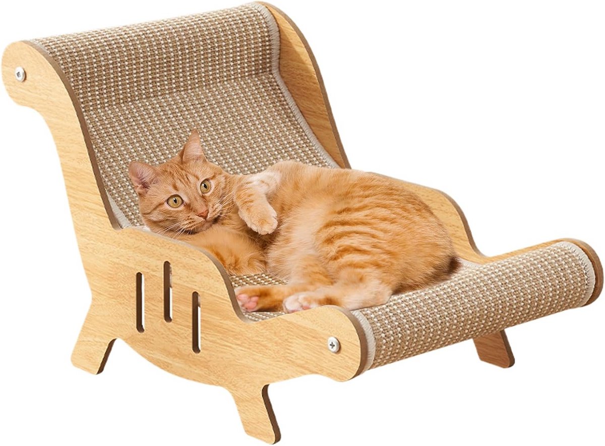 Comfortabele Sisal Krabpaal Stoel voor Katten en Kleine Huisdieren