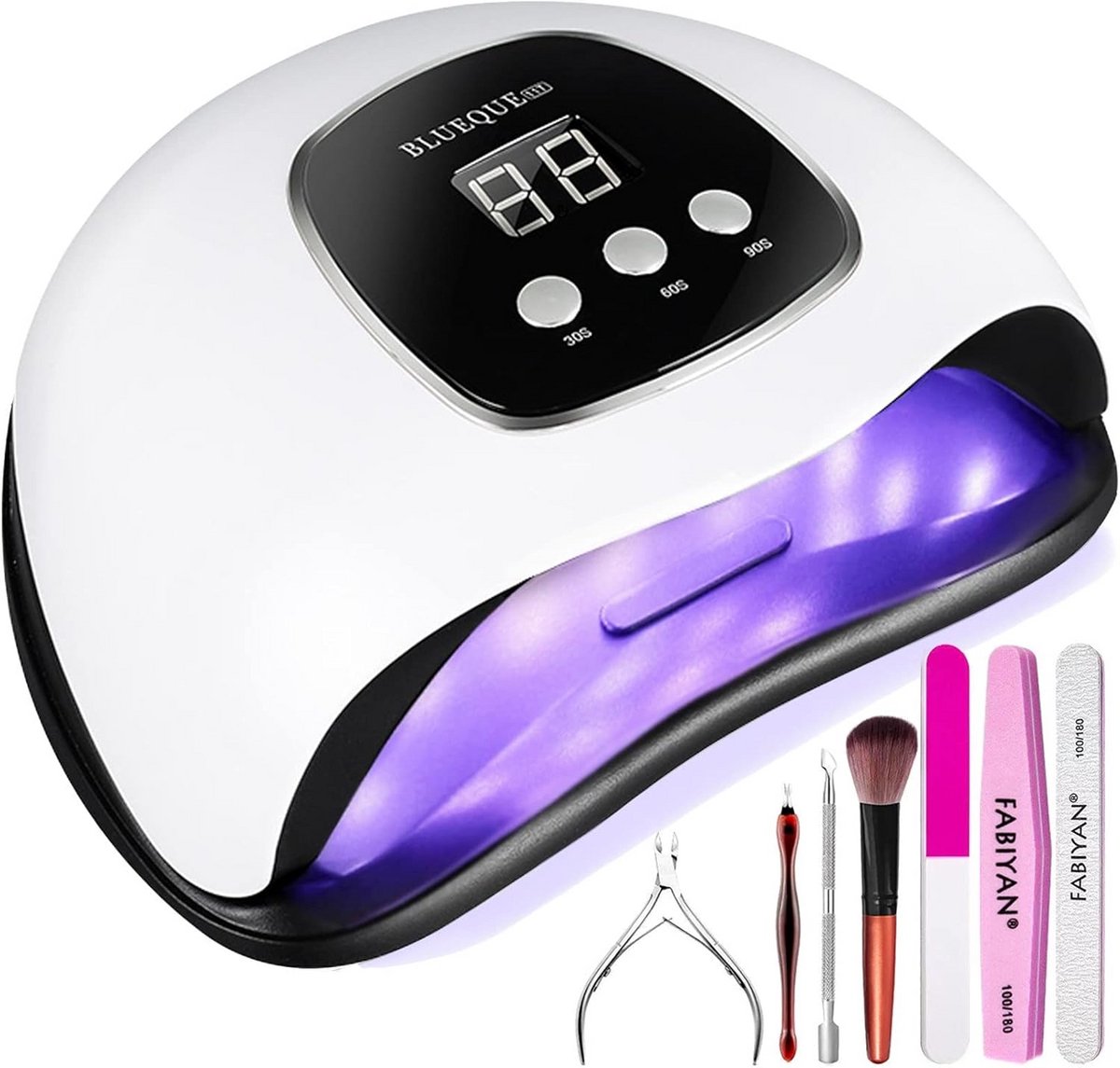 Draagbare UV LED Nagellamp 48W met Timer voor Gel- en Gelnagellak